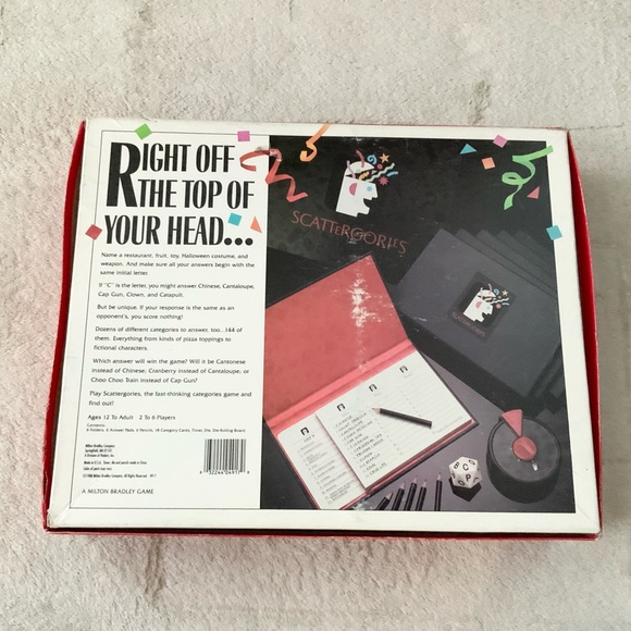 The Game of Scattergories 1988 Milton Bradley - Picture 3 of 3